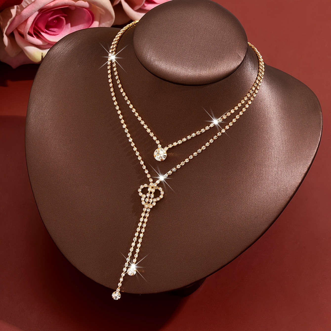Women's Luxurious Double-Layer Tassel Lasso Necklace