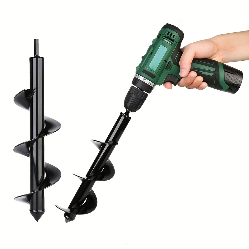10x30cm heavy duty earth auger drilling manual hand crank Temu