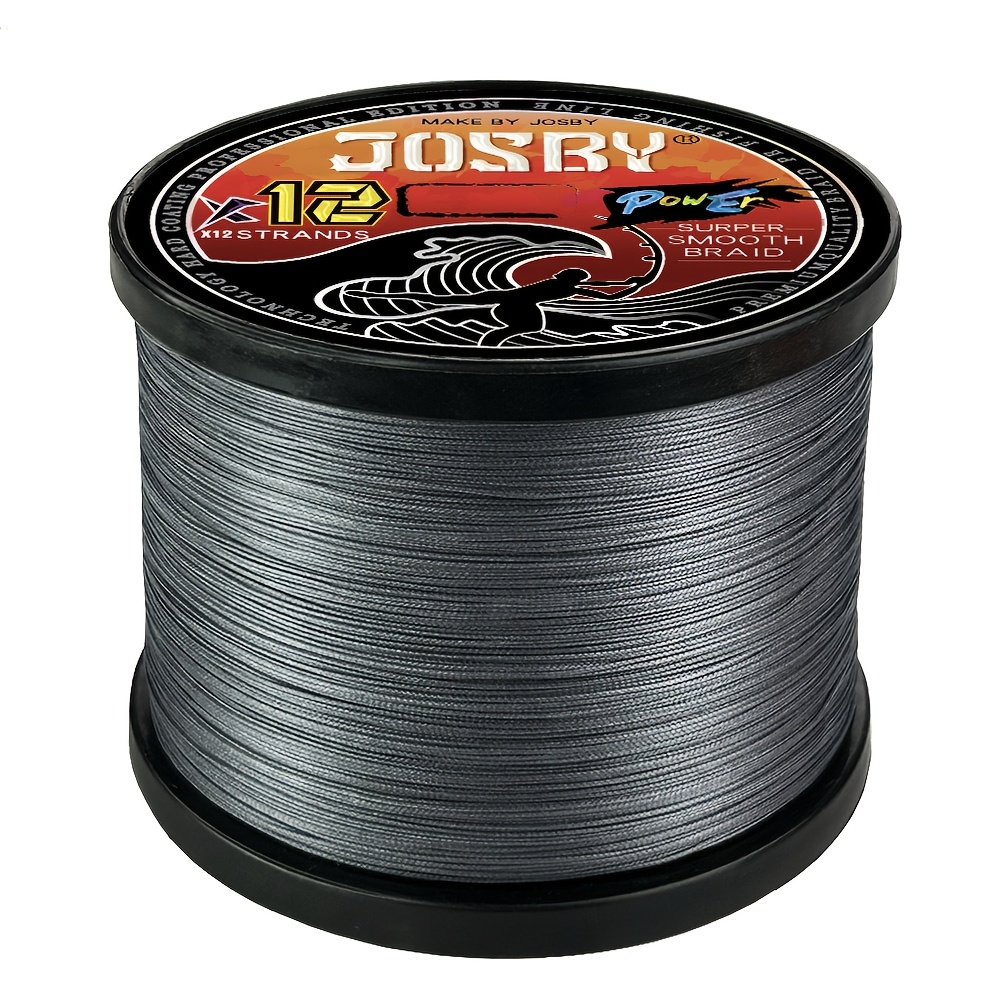 1pc 12-Strand Braided Fishing Line, 25-120LB Smooth Durable PE  Material, Ideal for Long Casting in Freshwater, Festive Red