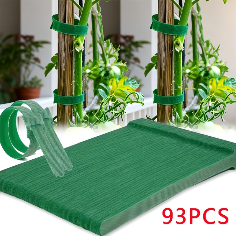 TEMU Hook Loop Garden Plant Cable Ties, Adjustable Garden Nylon Ties For Supporting Plants And Vines, Multi-functional Ties (93pcs, 7.87 Inches,