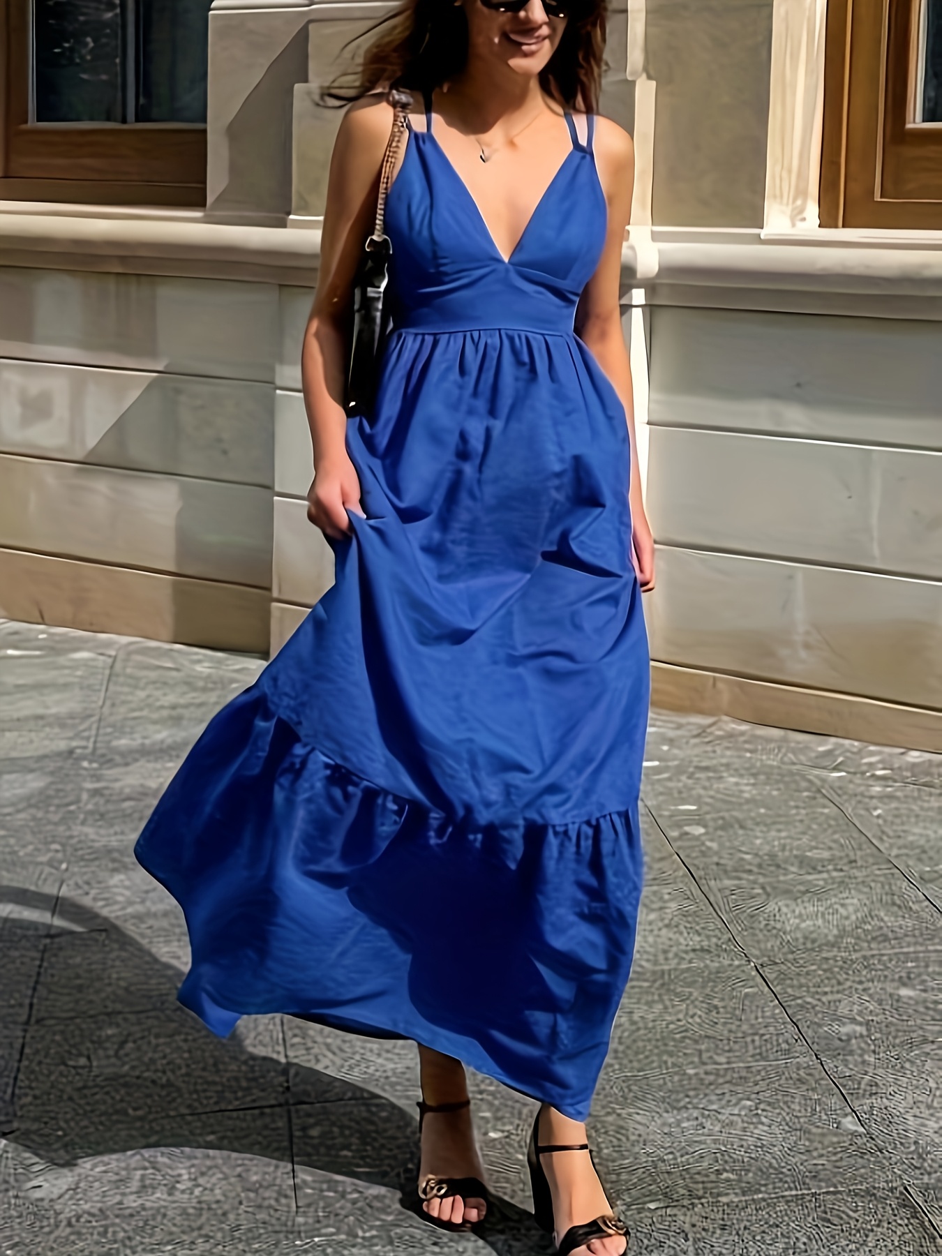 vestido largo mujer lona tirantes sin Temu Ecuador