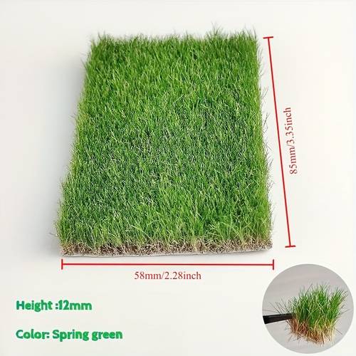 realistic miniature grass suitable for landscape models bonsai terrariums and wedding decorations artificial grass desktop decoration in brown and green compatible with landscape models gardens and crafts