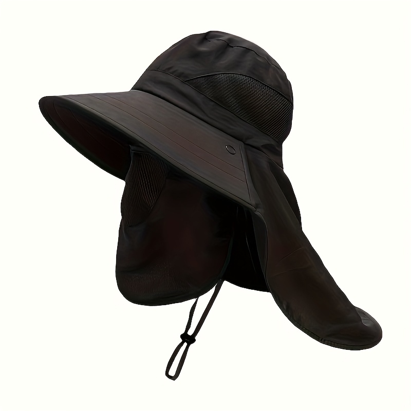 1 Sombrero de Verano con Ala Ancha que Cubre la Cara, Ideal para Actividades al Aire Libre como Ciclismo, Pesca y Senderismo - Imagen 5