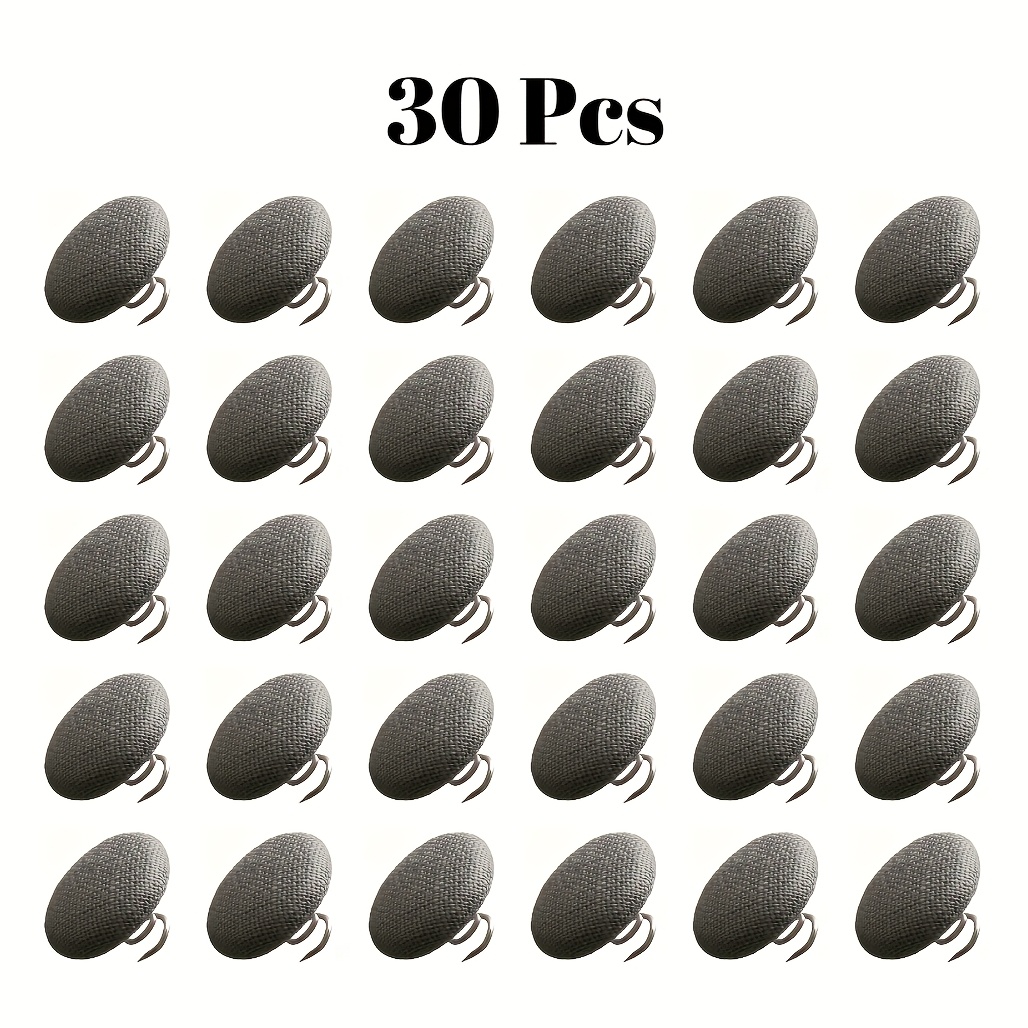 30 -covered Button Pins - For Bed Skirt Pins, Sofas, Indoor Decor, Armchair Ball, Armrest Covers, Slippers
