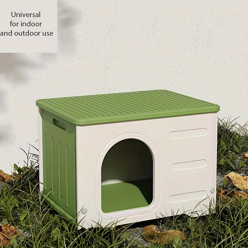season plastic dog house weatherproof protection universal Temu