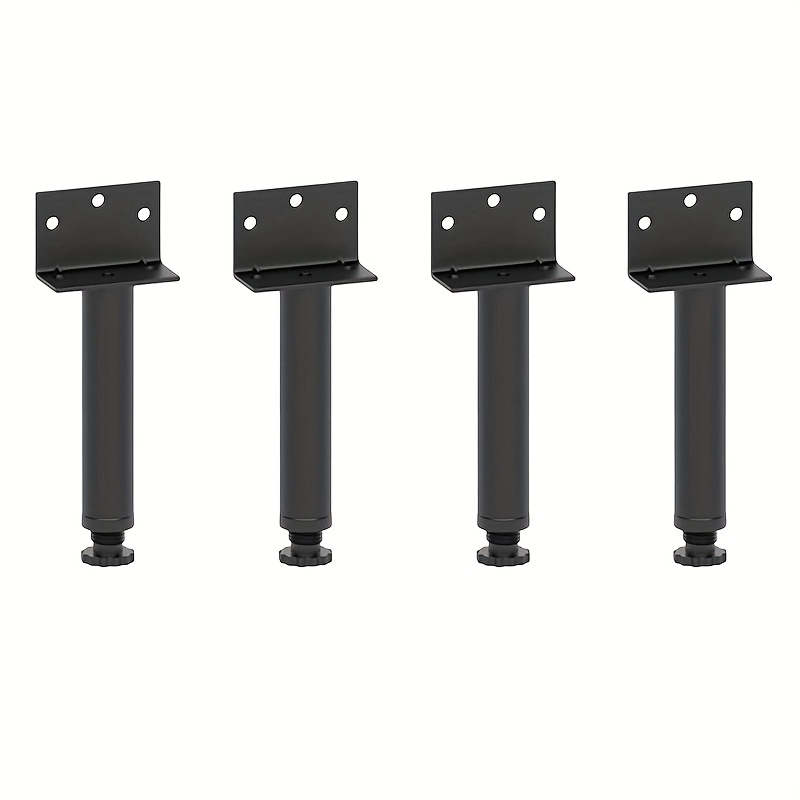 TEMU 4 pezzi [Con strumenti di installazione e viti] Gambe multifunzionali regolabili per mobili, gambe per letto, gambe di supporto, del letto,