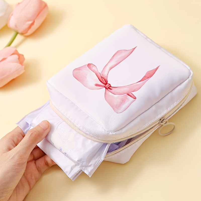 

Chic Print Portable Sanitary Napkin Organizer - Spacious & Lightweight Multi-use Storage Pouch For Women