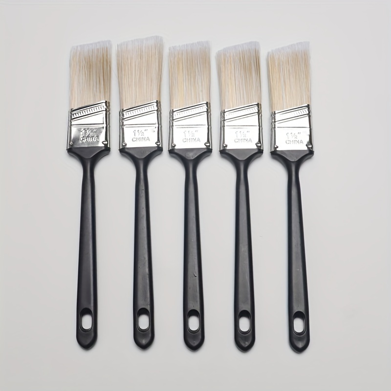 

5pcs 1.5" Angled Brushes Long , Plastic For Application - For Gap Cleaning &