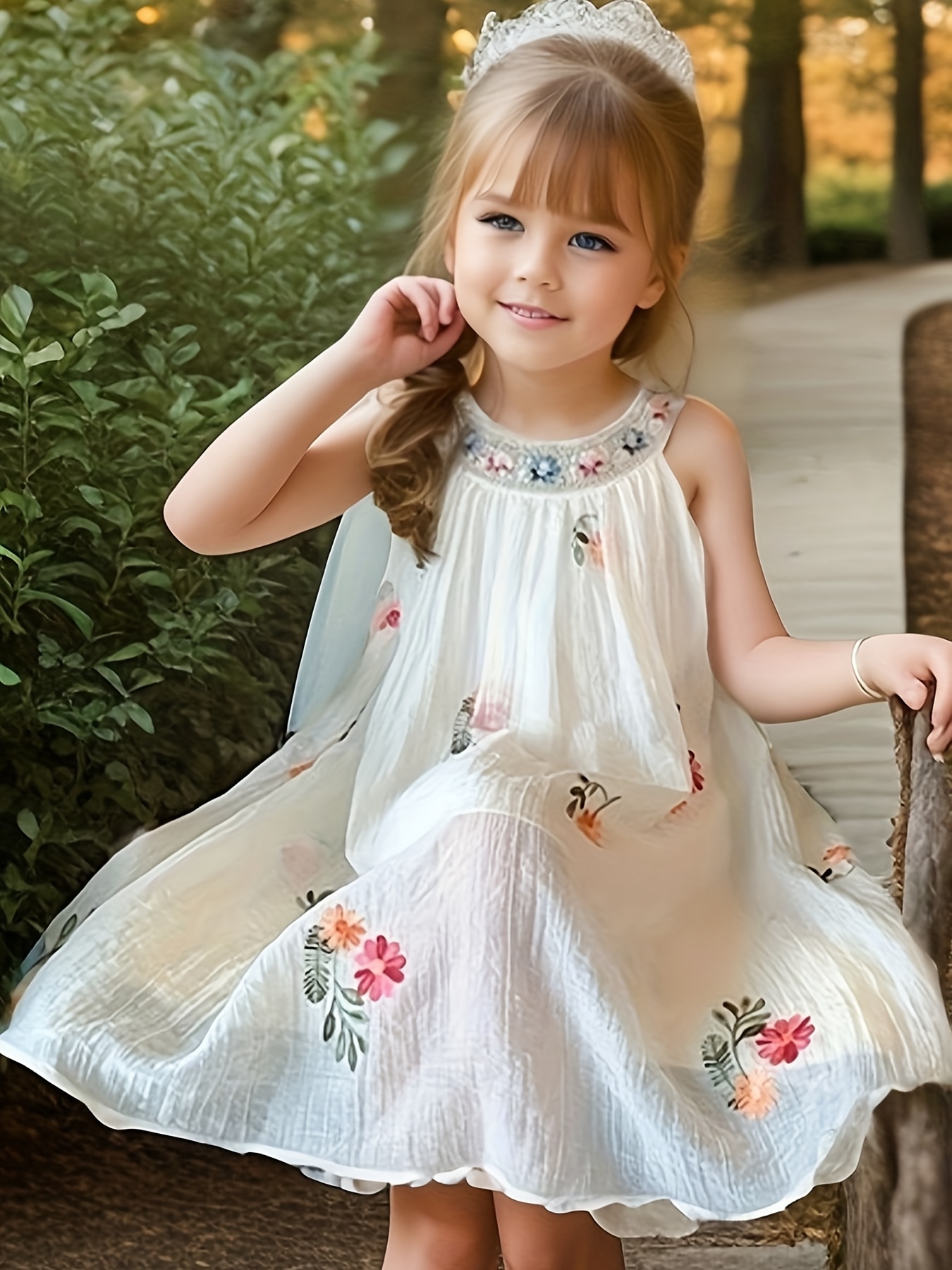 mother of the bride maxi dresses for beach wedding Hoopla White Sunkiss Hawaiian Girl Dress for Summer – Lavahut main image 0