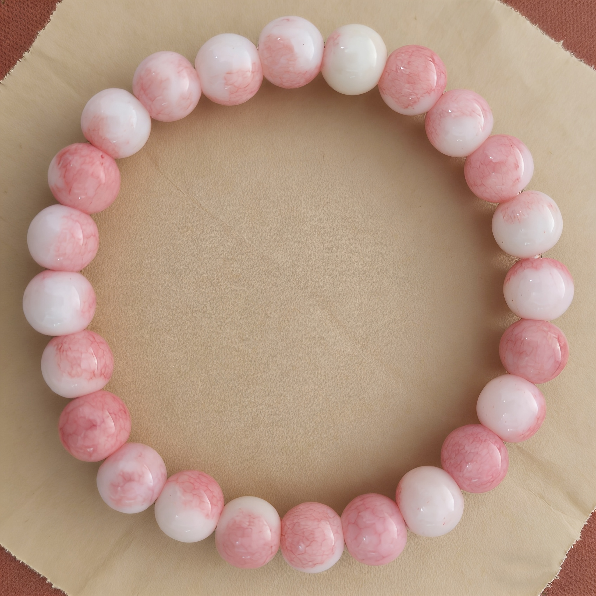 TEMU Perline di Occhio -Viola, 24pz Bracciale Elastico da 8Mm in Pietra Preziosa, Elegante Regalo da Donna