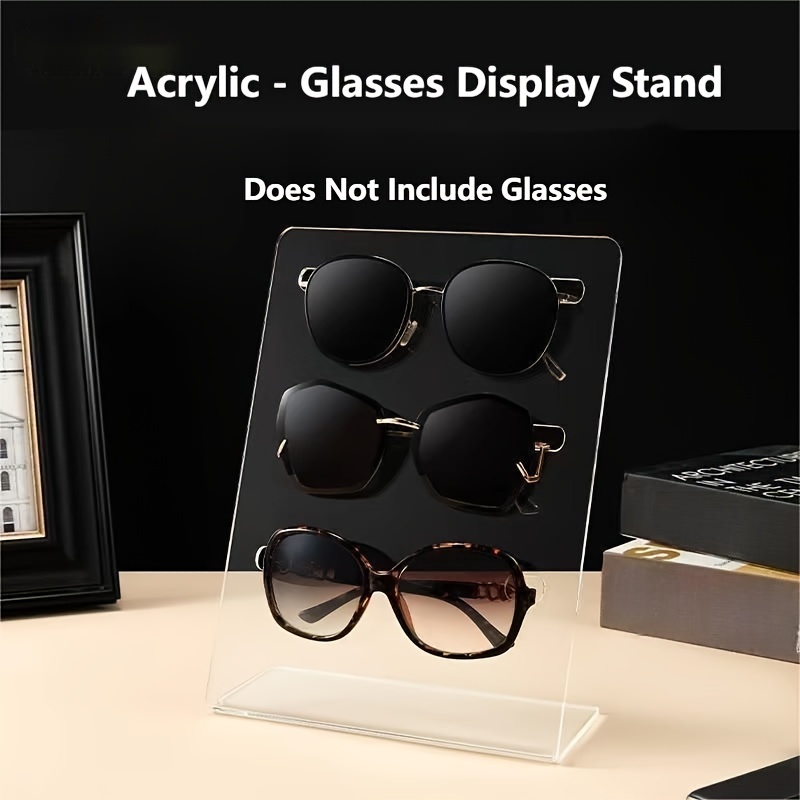  Soportes de exhibición de lentes de sol de madera de varias  capas, organizador de anteojos, soporte de almacenamiento para gafas,  escaparate de gafas de sol, estante de exhibición de joyas, 6 –
