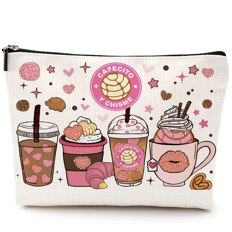 

Funny Coffee Gifts Cosmetic Bag Ideas Appreciation Retirement Gifts For Women Friends Mom Makeup Bag Birthday Christmas Day Graduation Skeleton Makeup Pouch