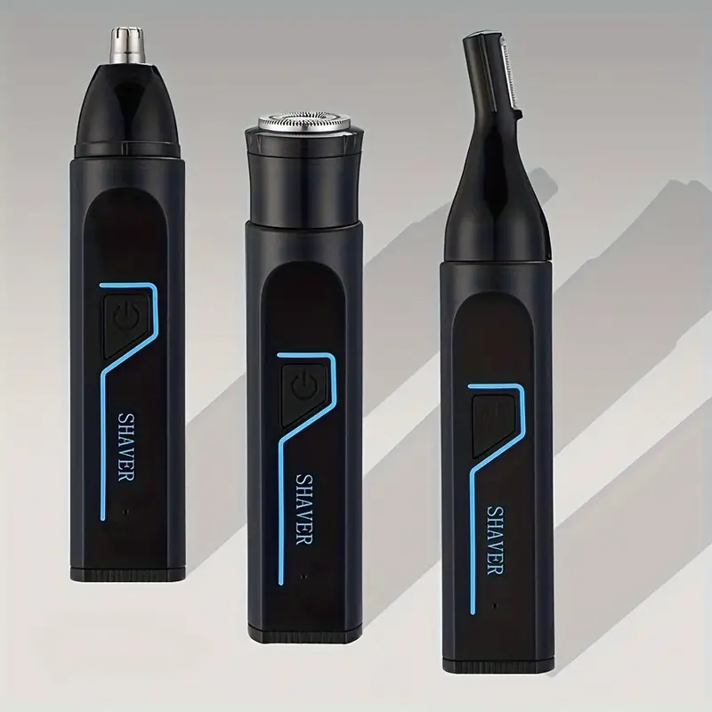 3 in 1 multifunctional mens grooming kit electric nose hair trimmer ear hair clipper and eyebrow shaper with usb charging 150mah rechargeable lithium battery usb c cable cleaning brush Product details 7