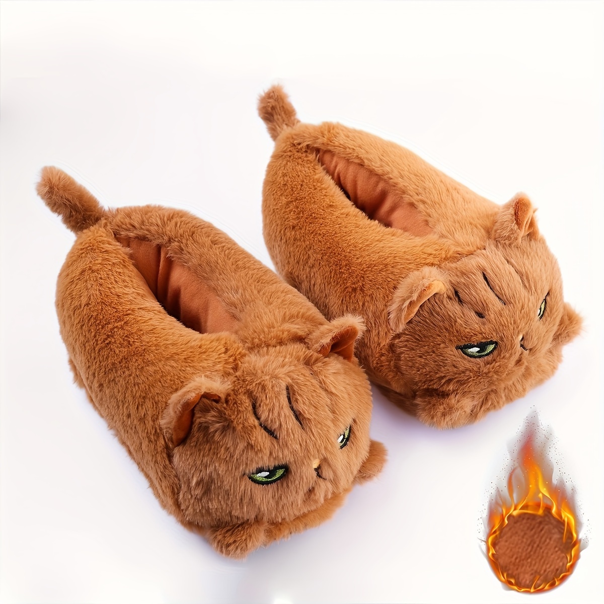 

Super Soft Kawaii Cartoon Cat Home Slippers, Comfortable Cushioning Mute Non-slip Soles, Comfortable Home Cute Cat Holiday Gift Plush Slippers, Winter & Autumn