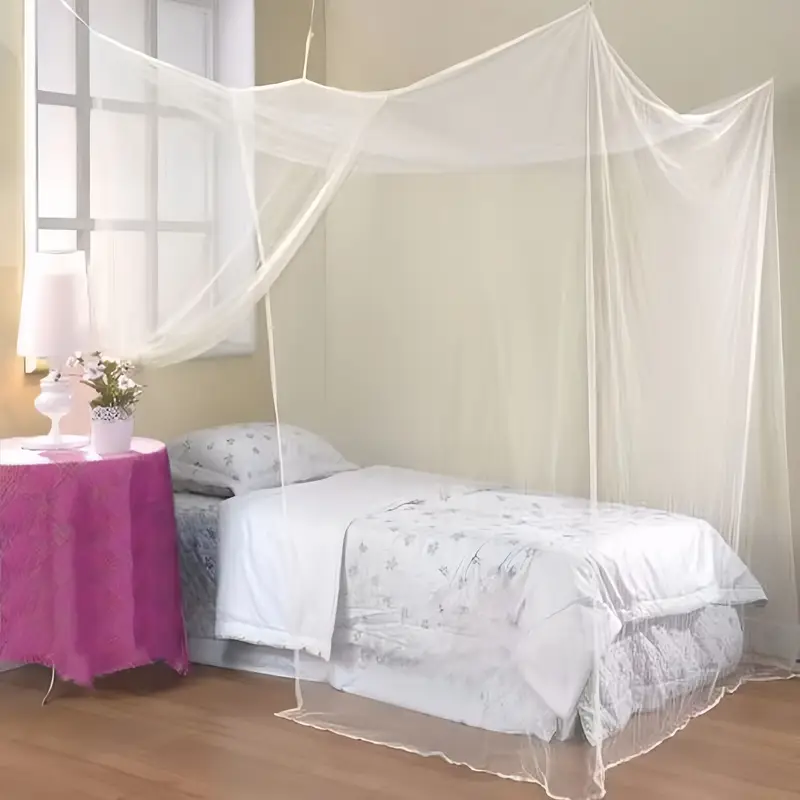 elegant double bed mosquito net rod for dorms home use machine washable details 2