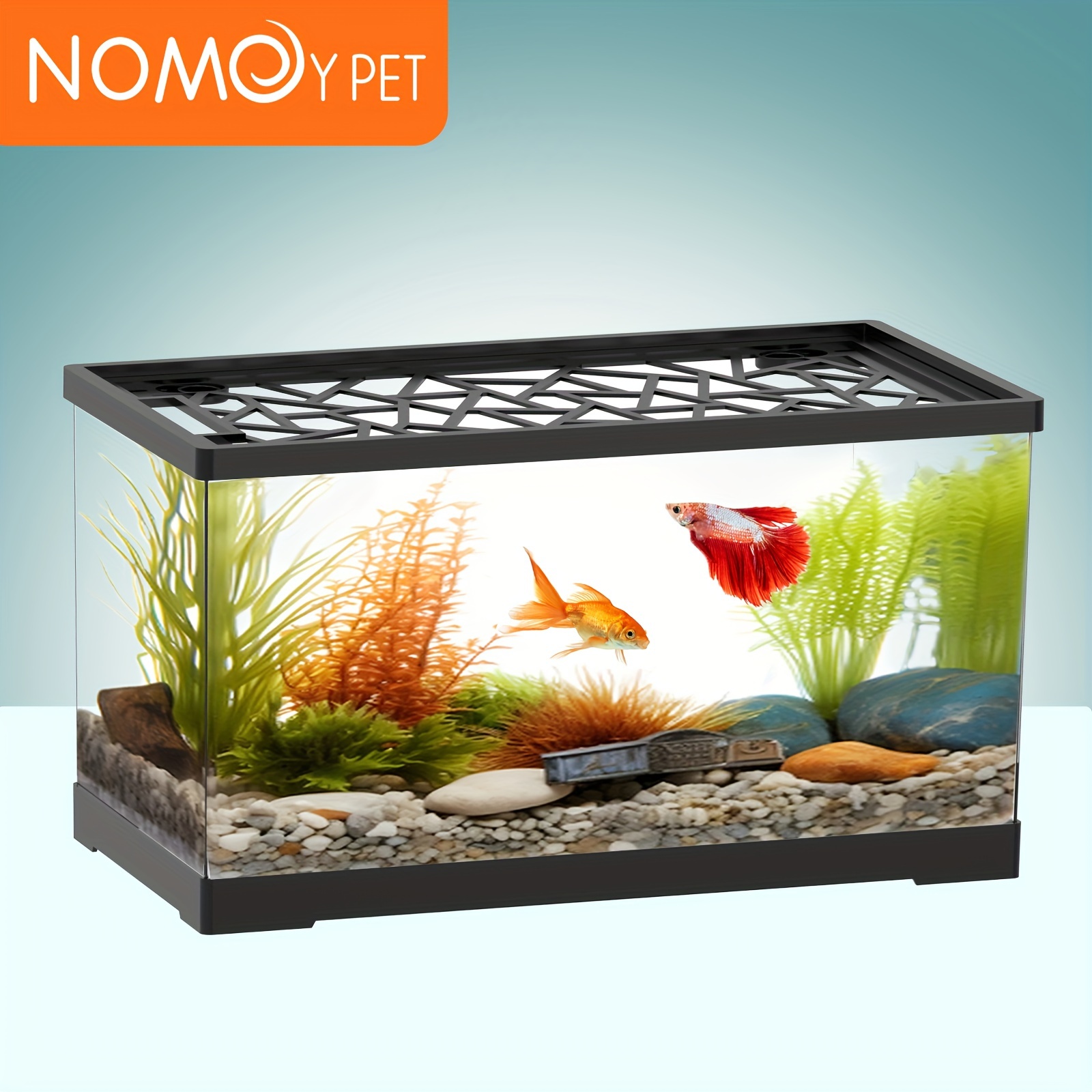 5 gallon Transparent Resin Fish Tank Plant Aquarium Home - Temu