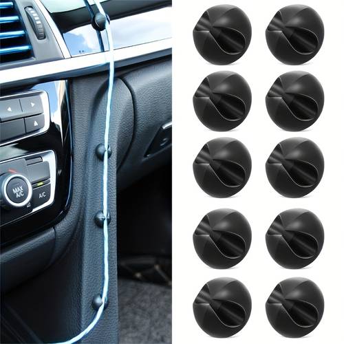 15pcs car dashboard hook set for organizing phone charging cables and earphone cables for interior accessories organization