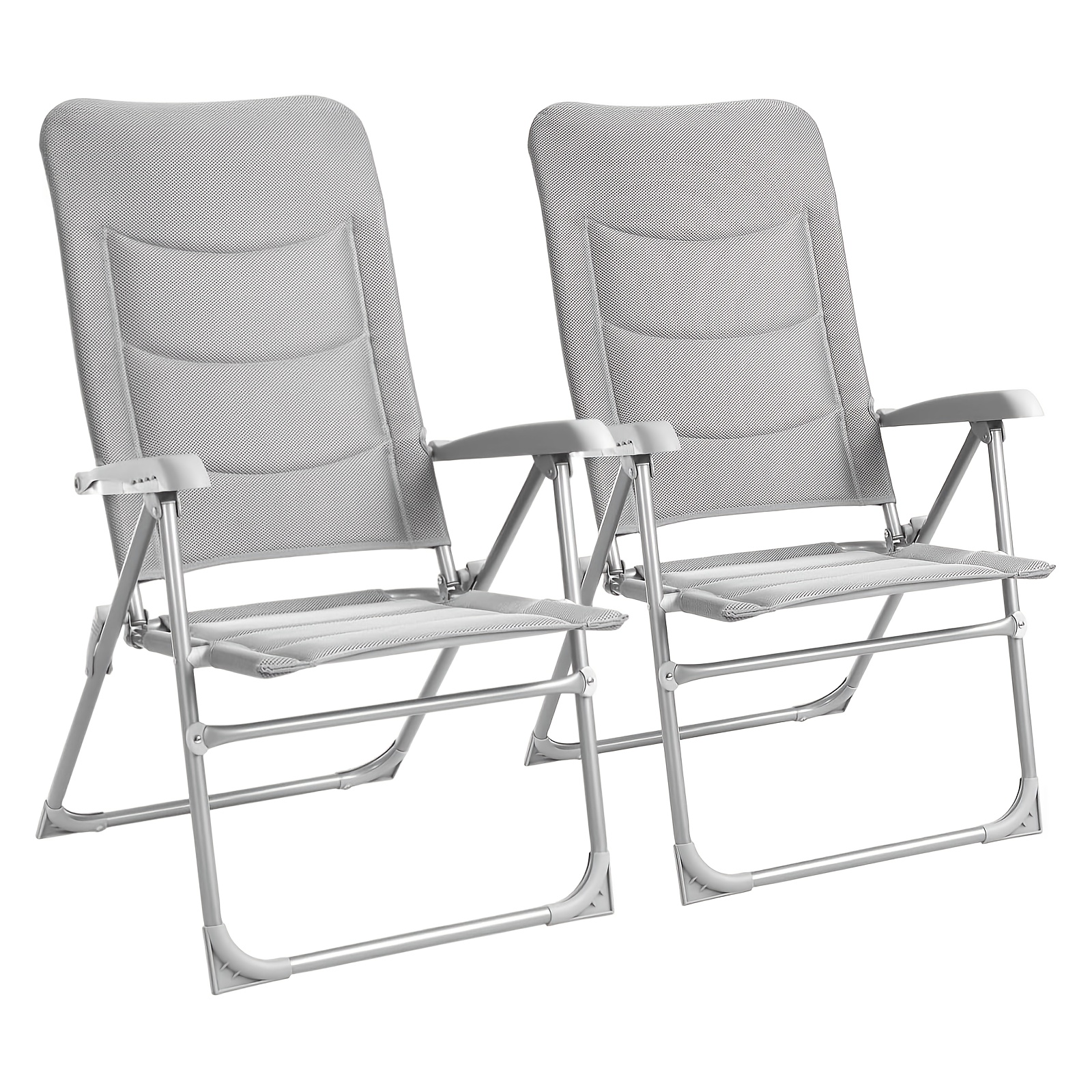 Folding Sun Lounger Adjustable Reclining Beach Chair, 5-position Reclining Backrest, Heavy Duty 150kg Capacity, Lightweight 4kg Aluminium Frame For Garden, Pool, Outdoor & Travel