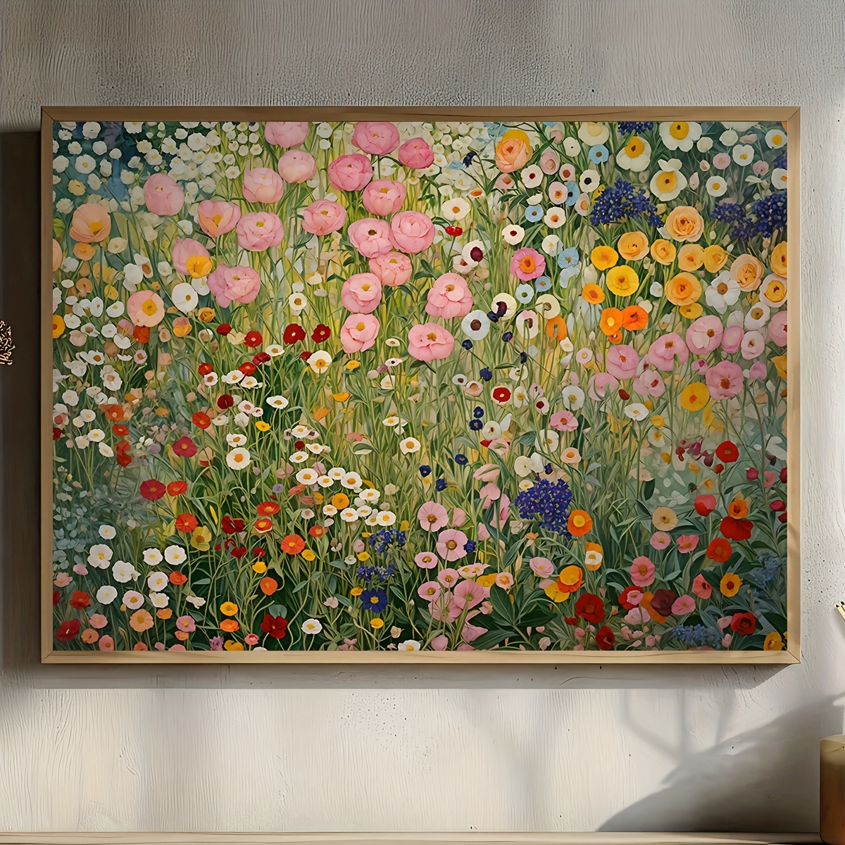 E-shop 2D Flach, 2D Flach, . Rahmenloses Abstraktes Retro Pflanzen Kunst Poster, Farbige Blumen Leinwandgemälde, Kreative Wandkunst,