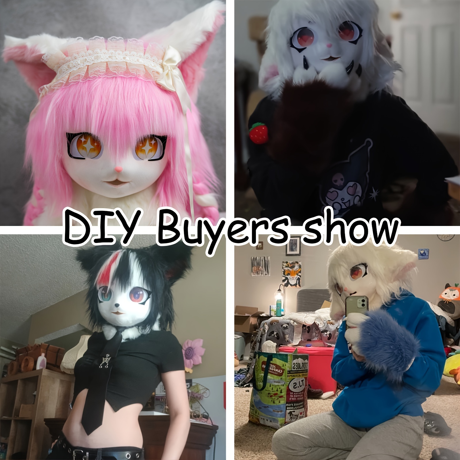 ファースーツ 着ぐるみマスク コスプレ コスチューム A10