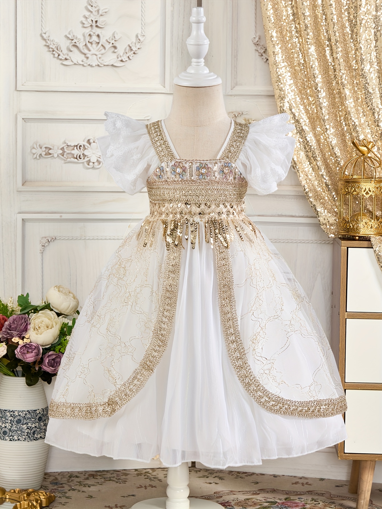 slim fit dress slacks Rose Gold Wedding Dress Princess Sequins Ball Gown Off Shoulder