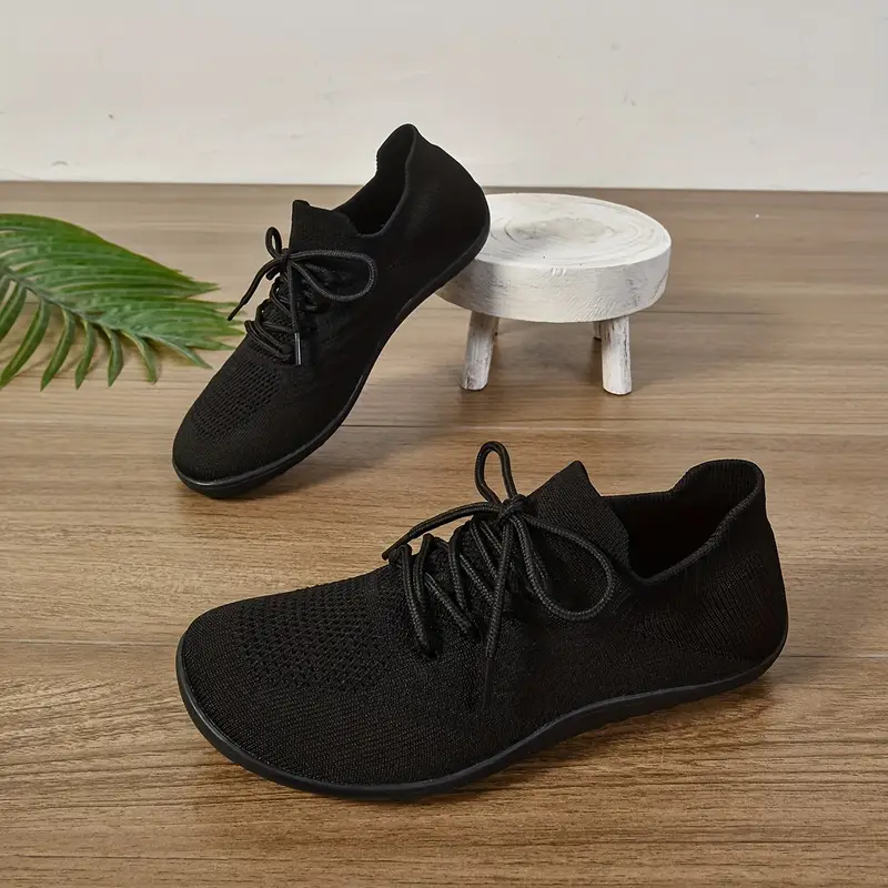 womens ultra light barefoot sneakers wide fit zero drop breathable knit for walking washable movement style details 1