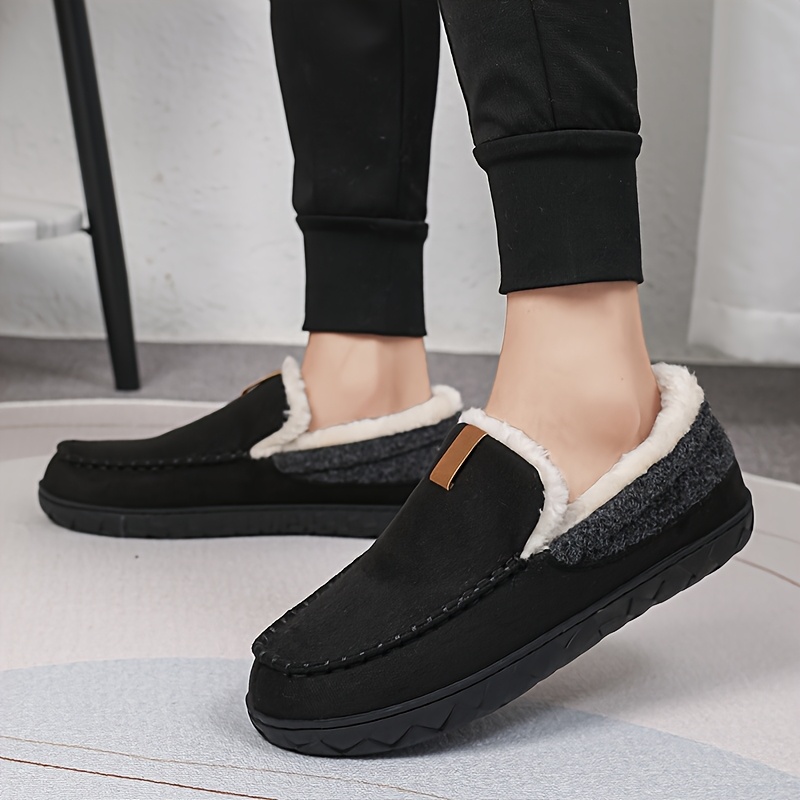 

Men's Fleece-lined Shoes, Home Slippers, Warm Footwear, Casual Stylish Shoes, Loafers, Business Casual Shoes, Comfortable And , Suitable For Indoor And Outdoor Wear, Gifting.