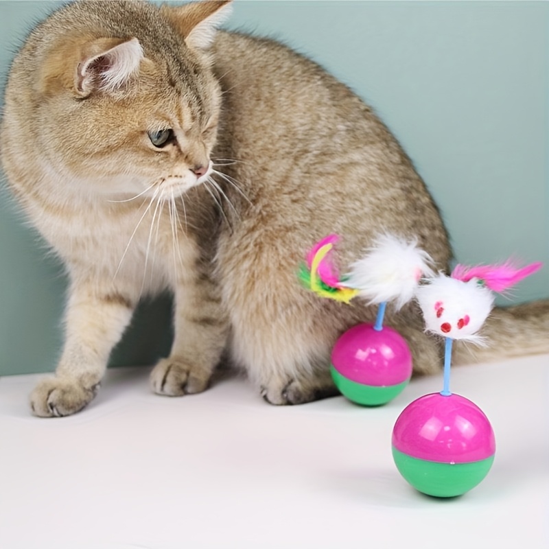 1pc interactive cat toy rotating mouse teaser non battery Temu