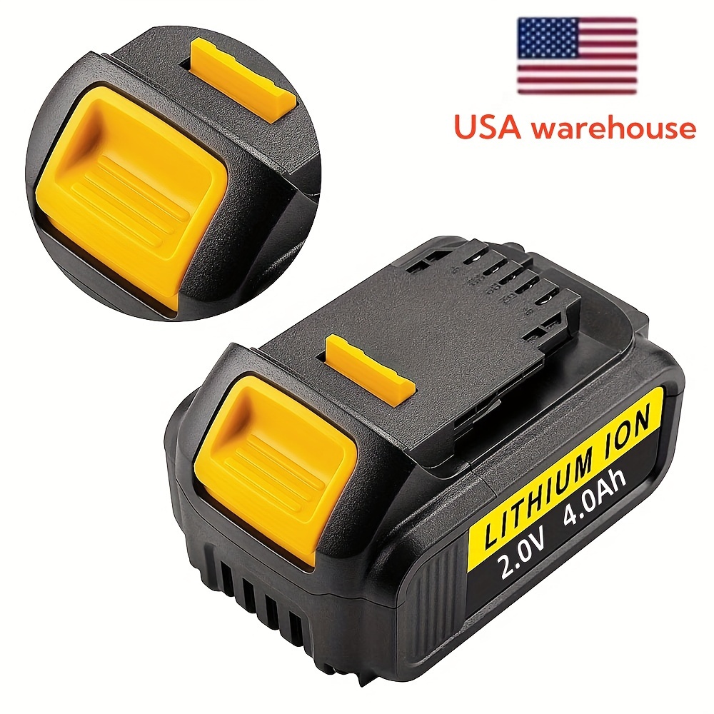 

1 Pack 4.0ah Replace Battery Compatible For Dewalt 20v Max Battery Dcb200 Dcb204 Dcb206 Dcb206-2 Dcb201 Dcb203 Dcb181 Dcb180 Dcd/dcf/dcg 20 Battery