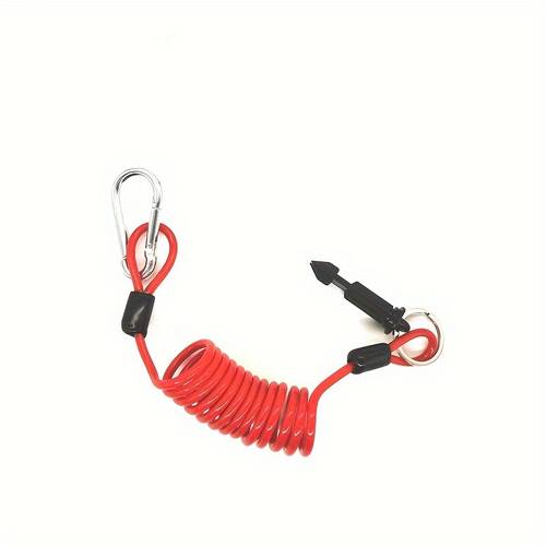 item picture 4 trailer breakaway cable with pin stainless steel tpu safety strap for all vehicles