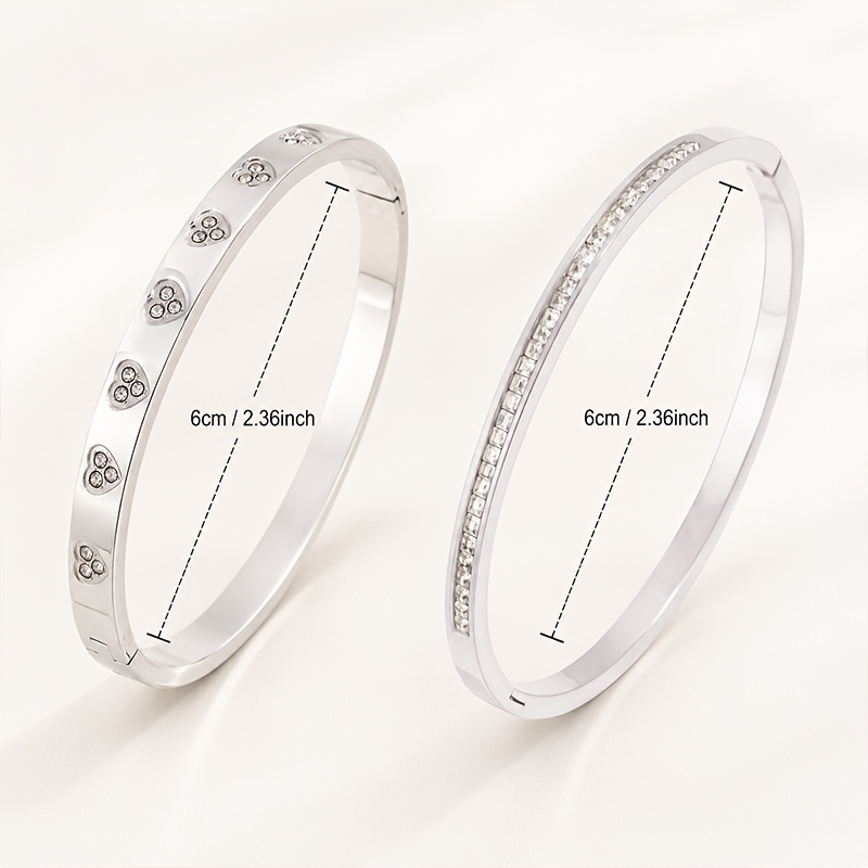 3pc Unisex Twill Full-Inlay Bracelets, Stylish Couple's Accessories