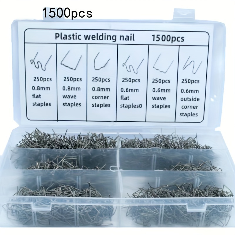 

1500pcs Car Repair Welding Set, Car Plastic Repair Machine With 6 Of Nails - Repair And Plastic, Complete Car Maintenance Tools