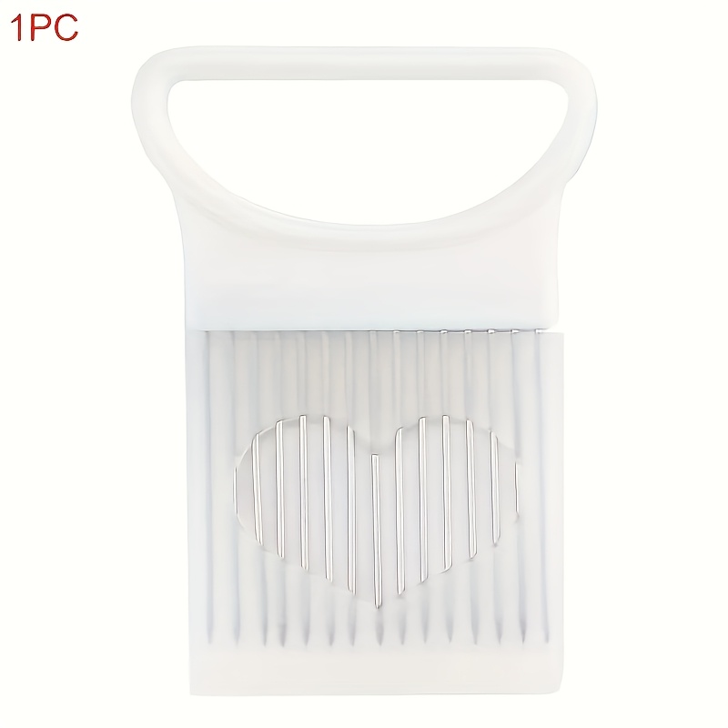 TEMU Stainless Steel Onion Fork Slicer And Holder, Suitable For Green Onions, Onions, Garlic, Fruits, And Vegetables, Portable Kitchen Cooking Tool