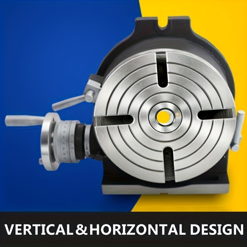 Image of Hv-8 Precision Indexing Head 4-slot Rotary Table, For Milling & Drilling Machine, Horizontal & Vertical Use, Metalworking Tool For Dividing, Engraving & Gear Cutting