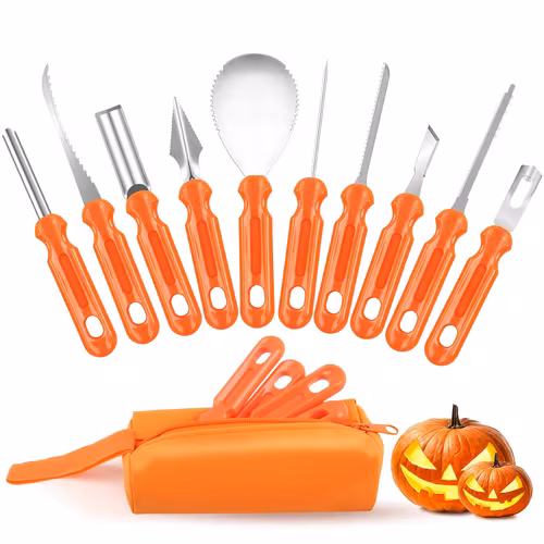 Pumpkin Carving Kit 10pcs with Bag