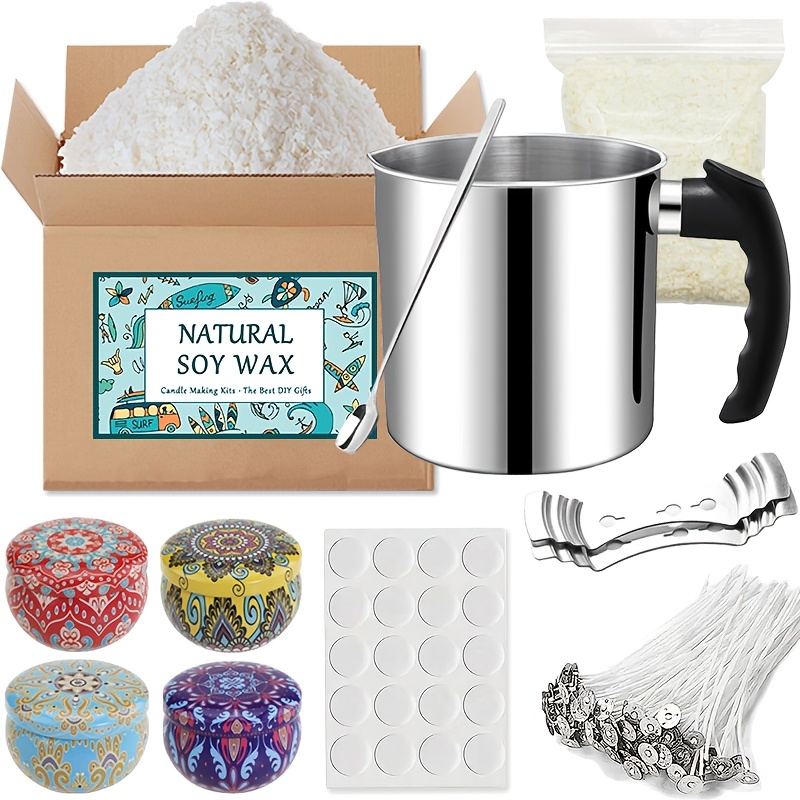 

Diy Making Kit, 49pcs 1.3l Making Pot/soy Wax/ Jar/ / / /spoon