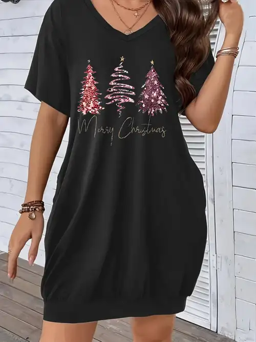 plus-size women's christmas party dress - elegant halter neck sleeveless 3d christmas with & snowflakes, machine washable outfit - women' clothing - Temu plus-size women's christmas party dress - elegant halter neck sleeveless 3d christmas with & snowflakes, machine washable outfit - women' clothing - Temu