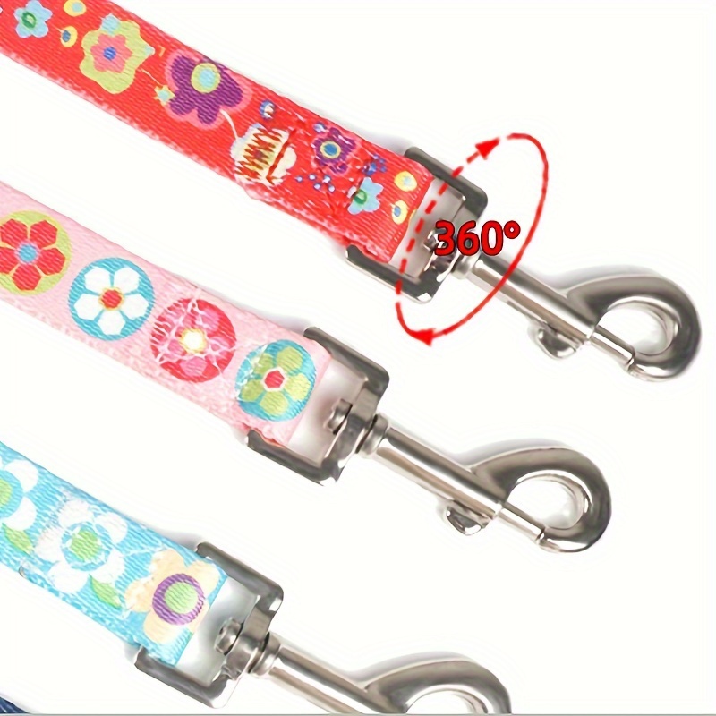 Collar and Leash Set for Small Dogs, Printed Design