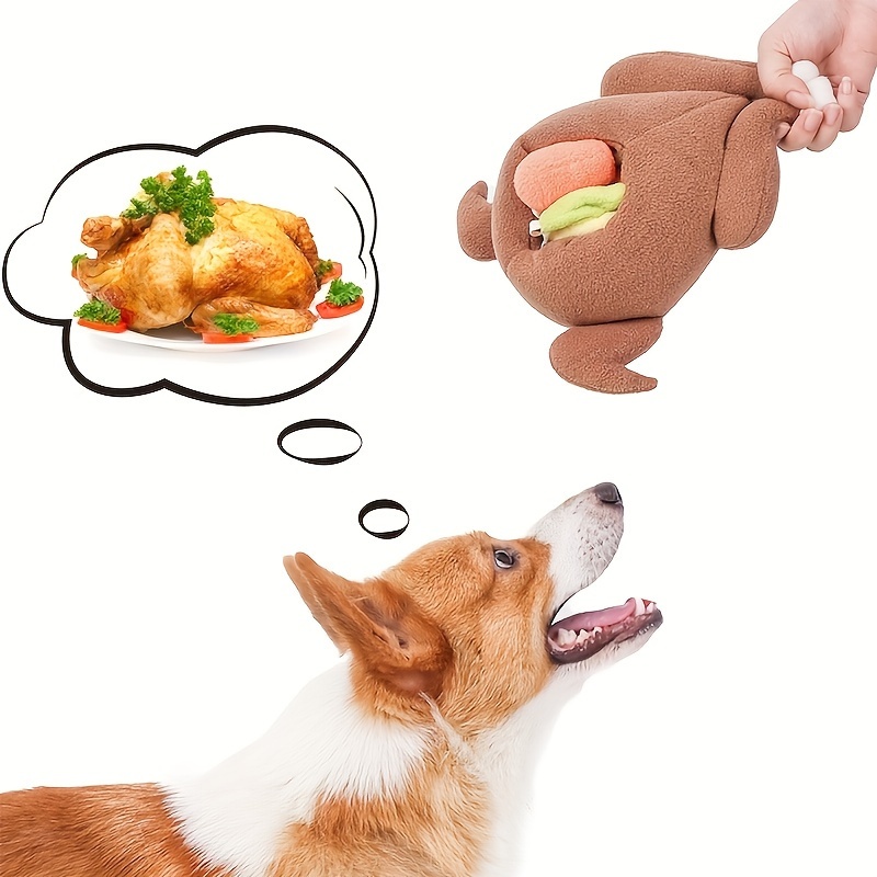 

Pet Dog Toy, Dog Halloween Roast Turkey Vegetables Sniffing Toy, Pet Interactive Toy, Dog Toy, Suitable For Small And -sized 1