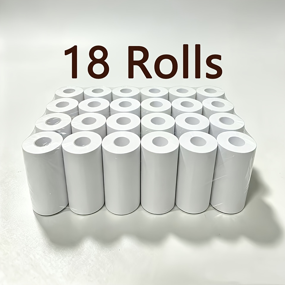 TEMU 18 Rotoli di Carta Termica, Adatti alla Maggior Parte delle Stampanti Istantanee, con 2 Rotoli Extra Inclusi