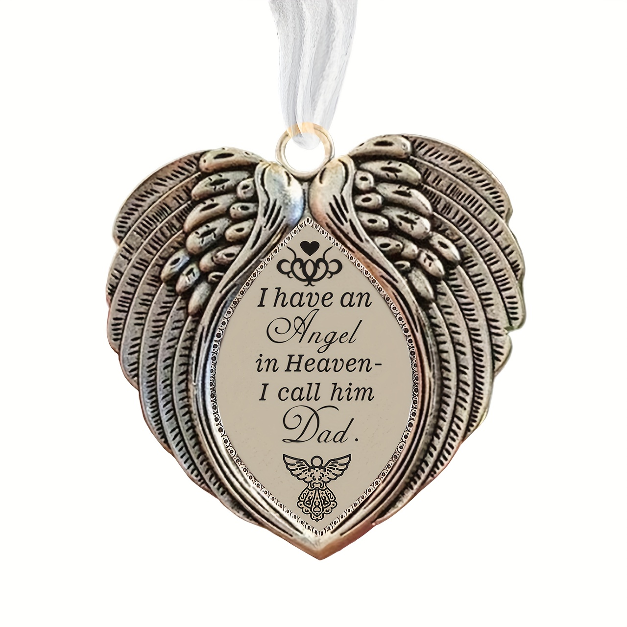 New Christmas Wings Diy Family Name Alloy Decoration Pendant