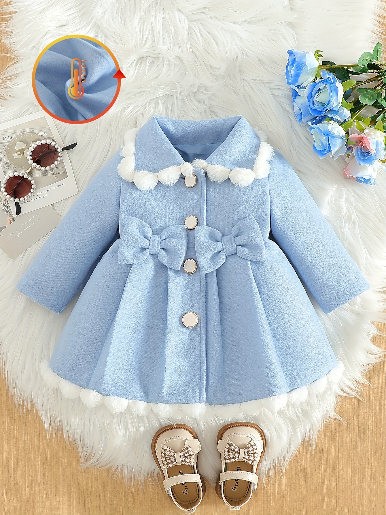 sachin and babi light blue dress Bamboo Twirl Ruffle Dress-Toddler, Girls, Kids