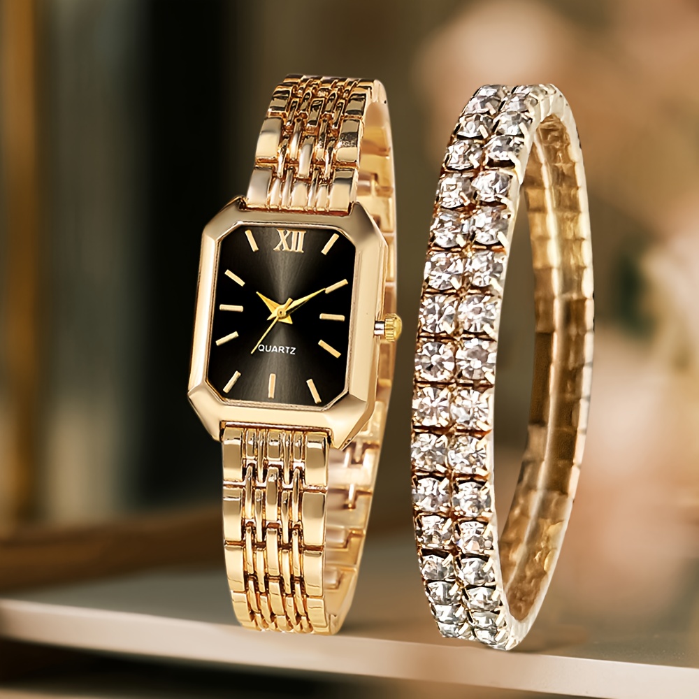 a two piece elegant womens watch gift set featuring a - Temu  display picture 1