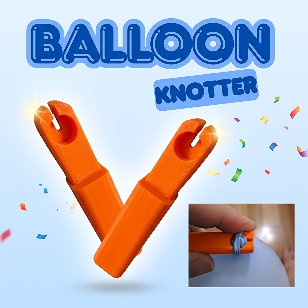 TEMU 2pcs Outil de nouage de ballons portable, outil de nouage de ballons facile pour ballons en latex, gadget de nouage manuel rapide et douleur,