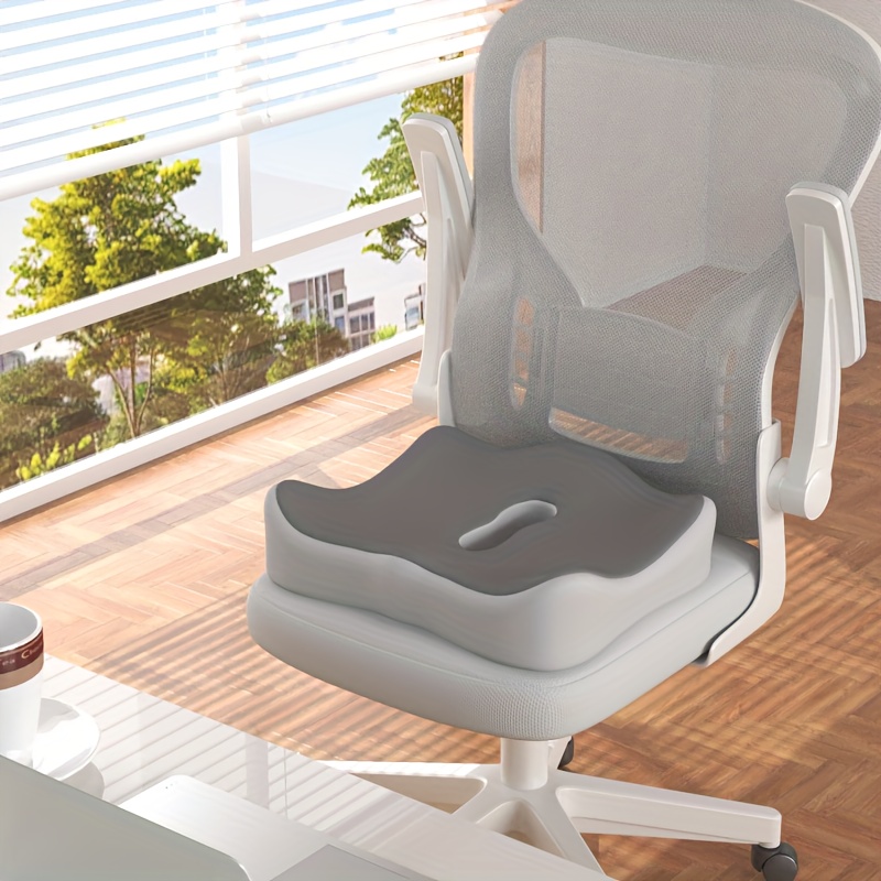 anthropomorphic memory foam office chair cushion butt pad curved design for office chairs and car seats provides lumbar support with soft comfortable padding   side sleepers spinal hip and joints Product details 1
