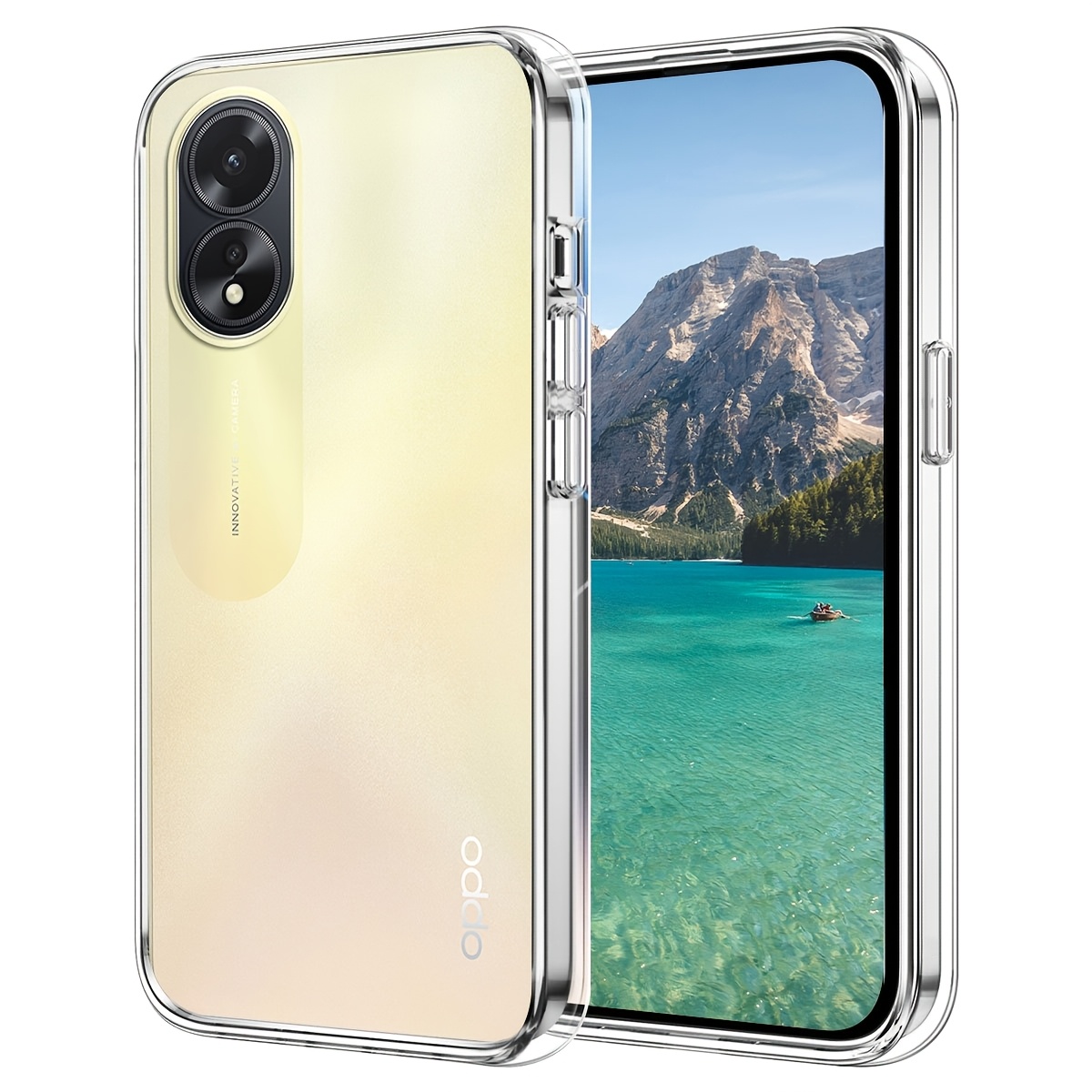 TEMU Phone Case: Suitable For Oppo A18 Phone Case, Flexible, Drop-proof, Full-coverage Protection, Anti-scratch, Transparent Tpu Back Cover