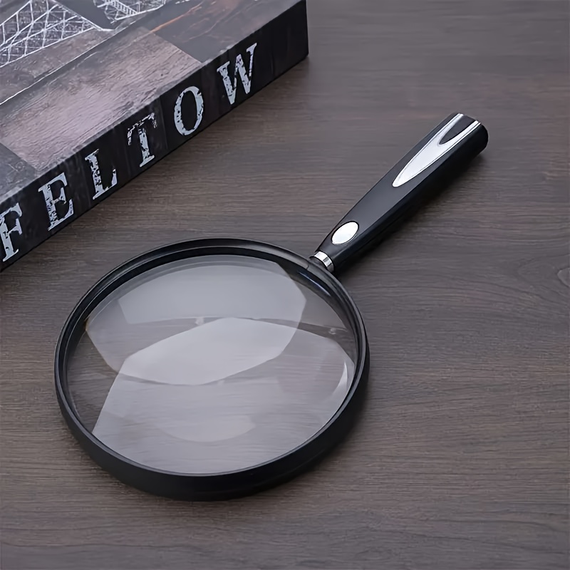 large handheld reading magnifier 13cm shatterproof lens reading aid for seniors suitable for   stamps maps inspection reading   newspapers