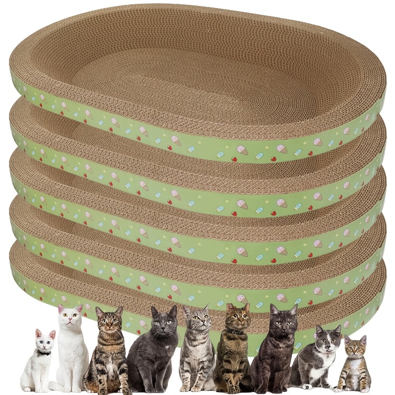 

5pcs Cat Scratcher Bowls - Corrugated Scratching Posts For & , - , For