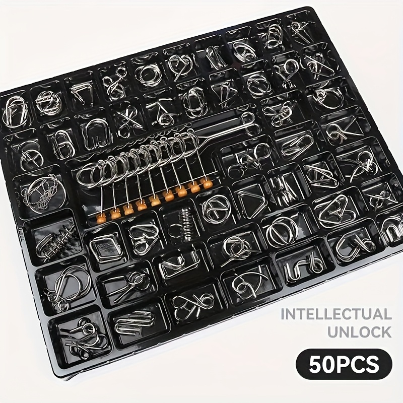 50pcs set metal intelligence unlock puzzle luban lock hole - Temu