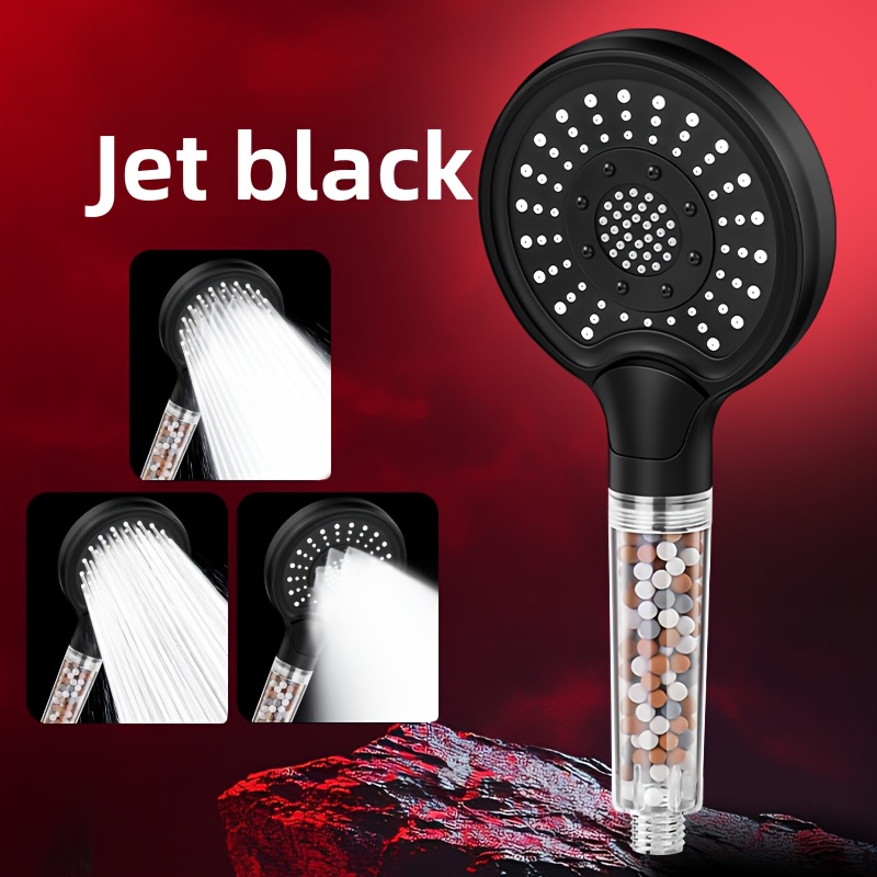 High Pressure Filtered Handheld Shower Head with 6 Spray Modes